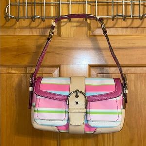 NWT never used Coach Soho cloth shoulder bag